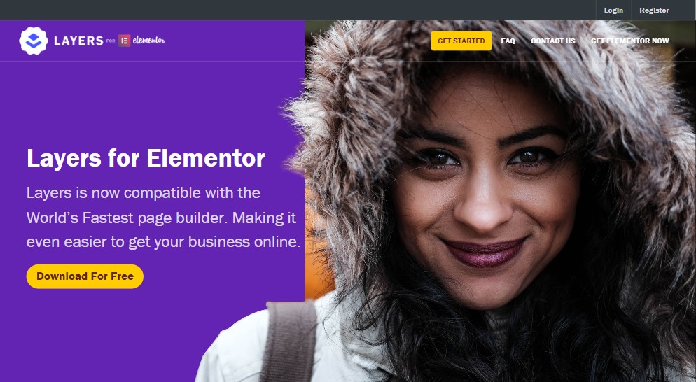 Слои Тема WP Elementor