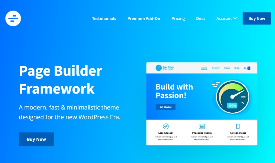 Pagina Builder Framework Tema WordPress