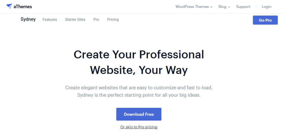 Tema WordPress Sydney