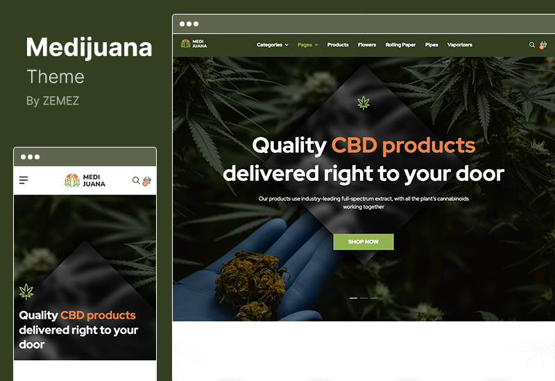 Medijuana Theme - ธีม WordPress กัญชาทางการแพทย์