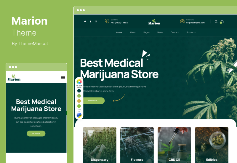 Tema Marion - Tema WordPress Ganja & Ganja