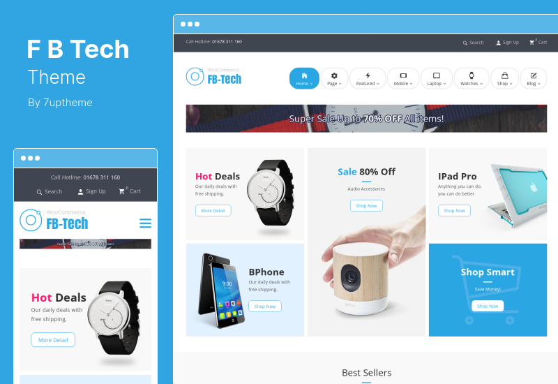 Tema FB Tech - Tema WooCommerce para tienda digital