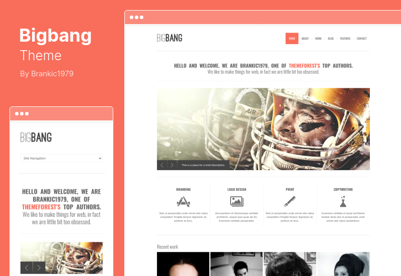 Thème Bigbang - Thème WordPress réactif