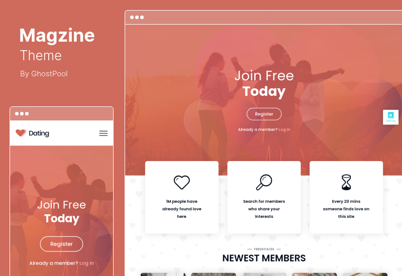 Magzine Theme - BuddyPress, Membership, Review 다목적 워드프레스 테마