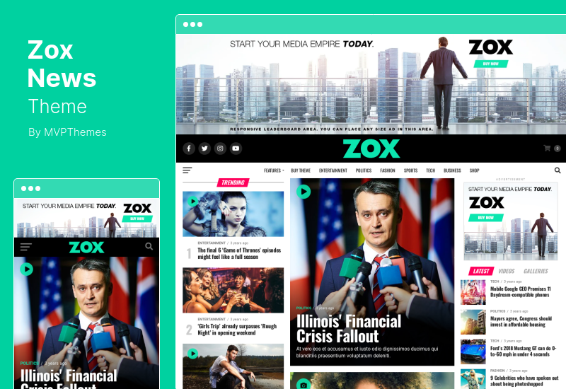 Zox News Theme – Professionelles WordPress-Thema für Nachrichten und Zeitschriften