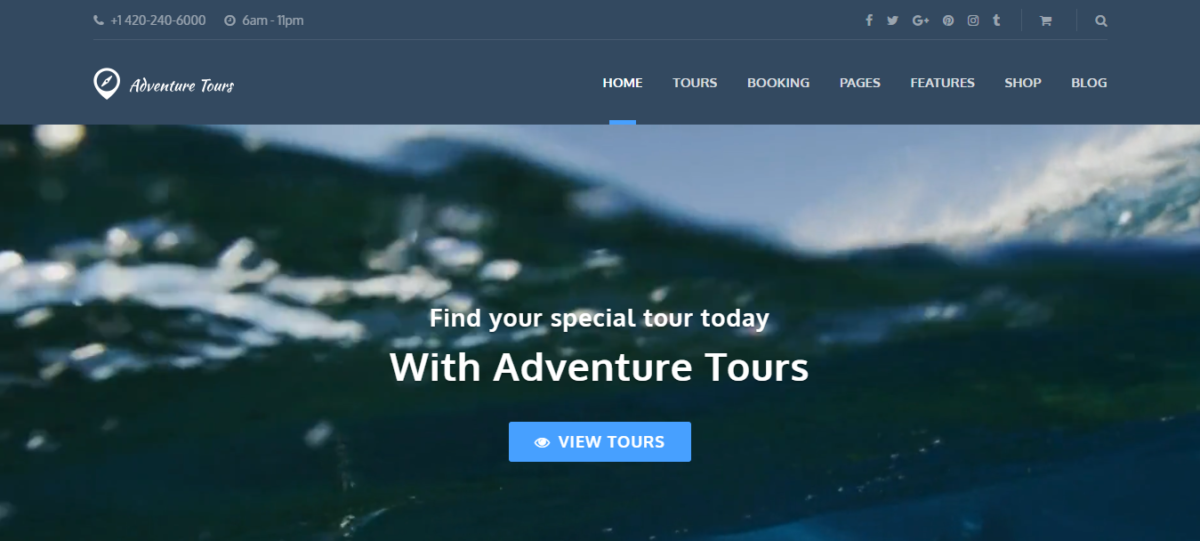 Travel Tour Booking WordPress Theme