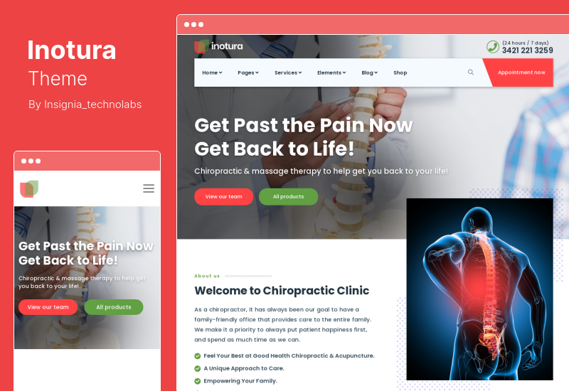 Inotura-Thema - Gesundheit & Medizin WordPress-Theme