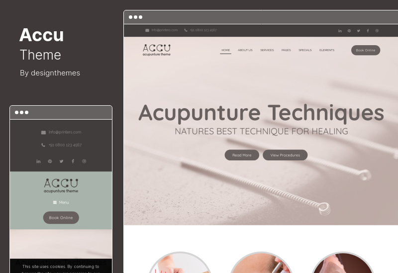 Accu Theme - Saúde, Massagem Tema WordPress