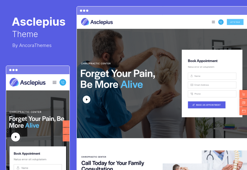 Asklepios Teması - Doktor, Tıp ve Sağlık Hizmetleri WordPress Teması