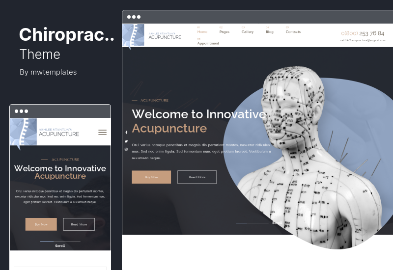 Chiropractor Theme - Тема WordPress для терапии и реабилитации