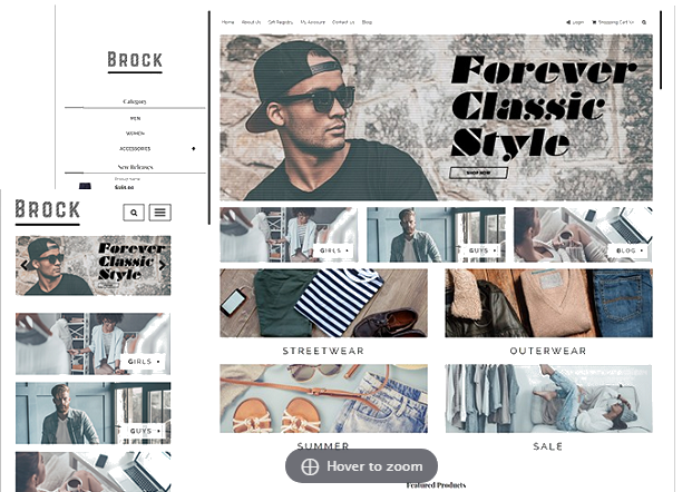 brock - Ecommerce Website 