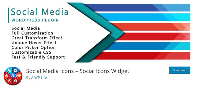 Social-Media-Icons von A WP Life