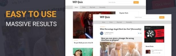 Bannière de quiz WP