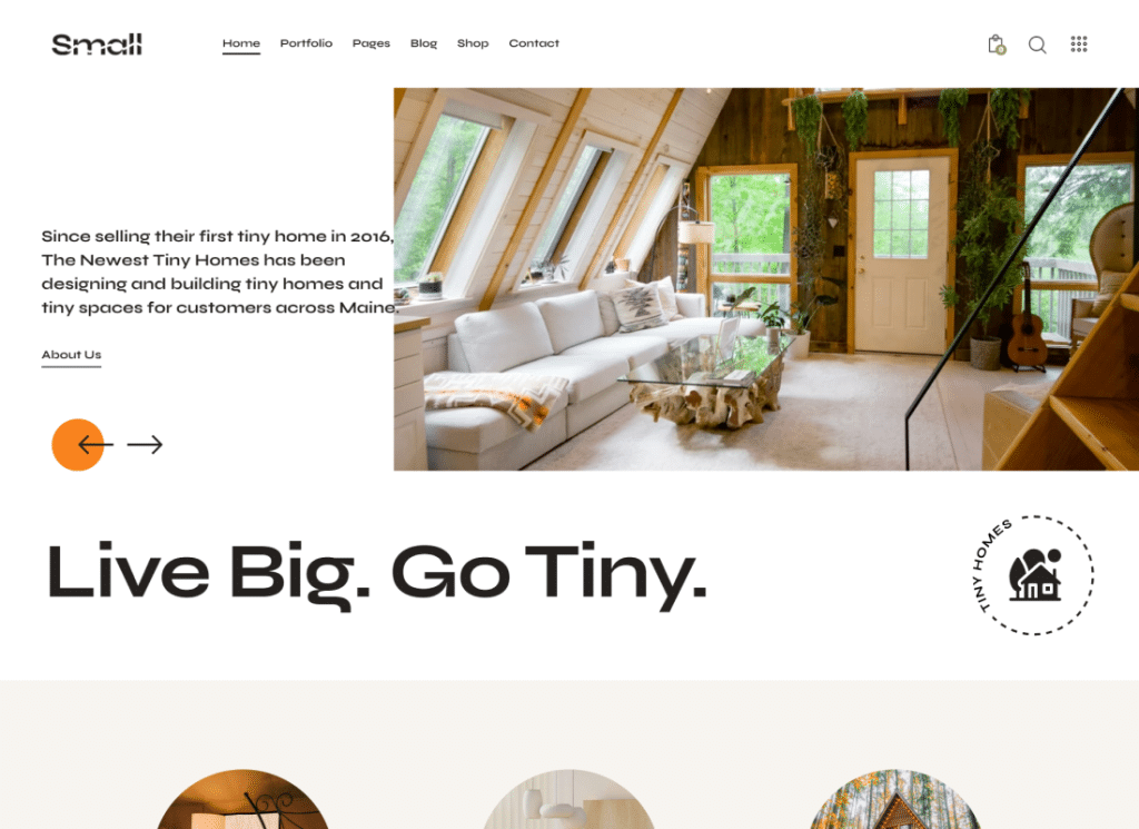 Piccolo | Tema WordPress per lo stile di vita di Tiny House Living