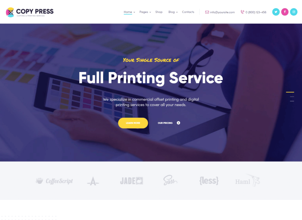 CopyPress | Tip Tasarım ve Baskı Hizmetleri WordPress Teması