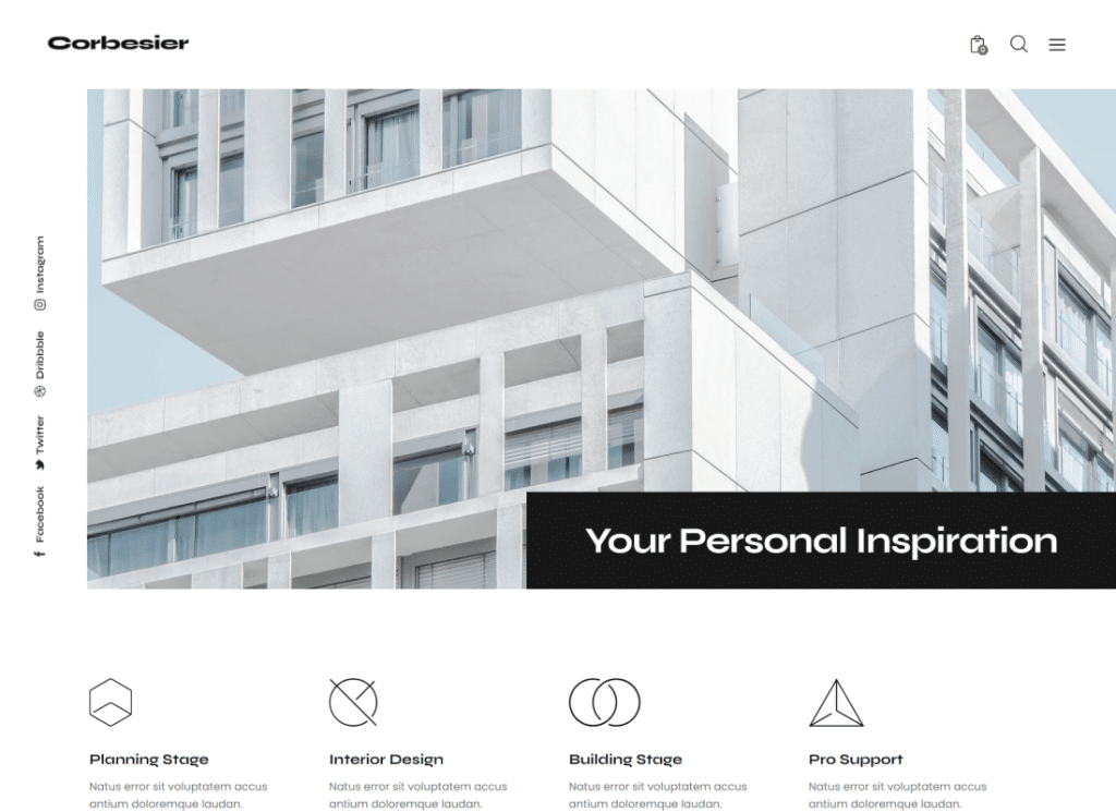 Corbesier | WordPress-Theme für moderne Architektur und Innenarchitektur