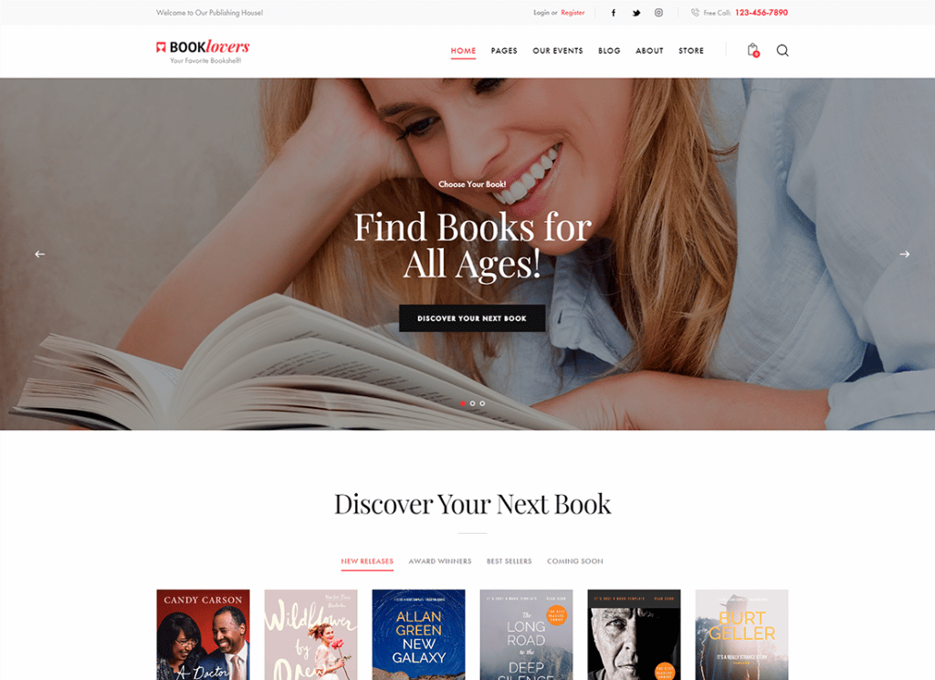 Booklovers - Tema WordPress para editorial y librería