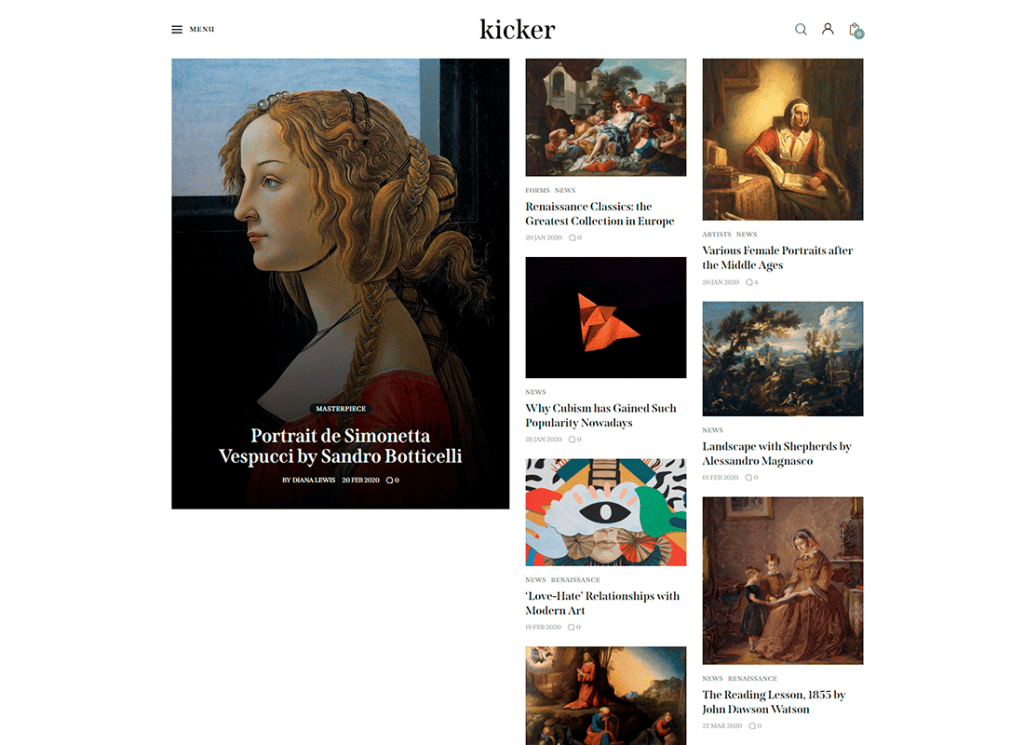 Kicker - Thème WordPress pour blogs polyvalents