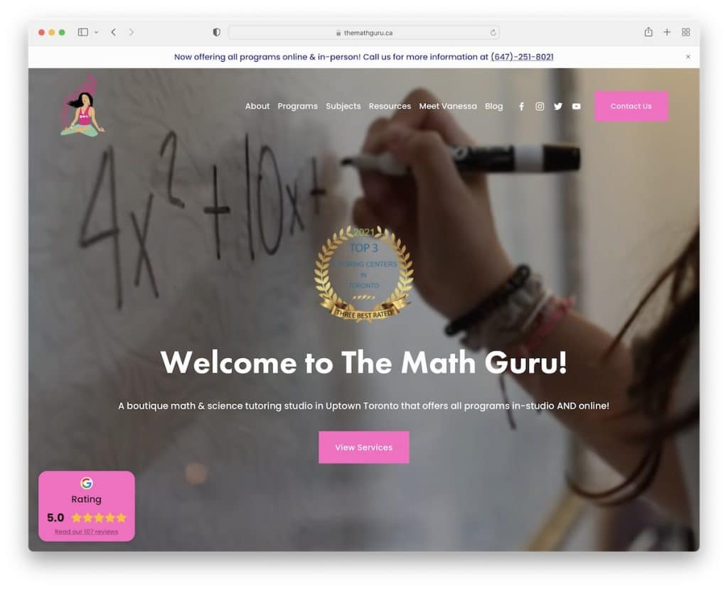 die Mathe-Guru-Lehrer-Website