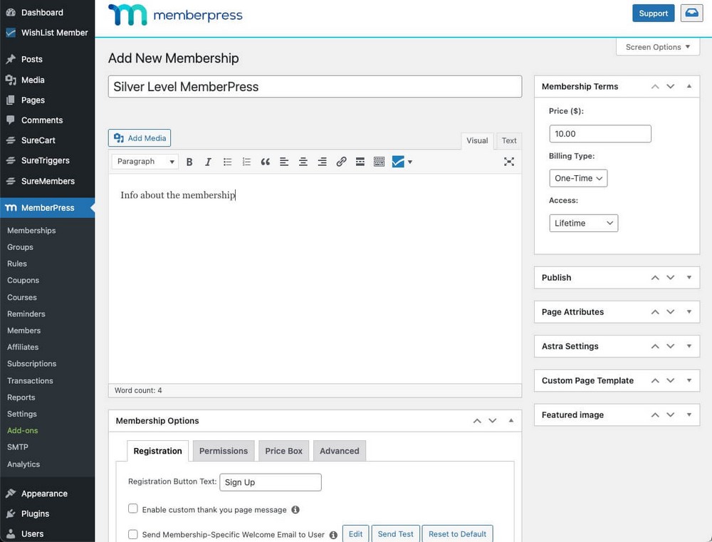 MemberPressでメンバーシップを作成する方法