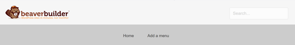 Una plantilla de menú de Beaver Builder
