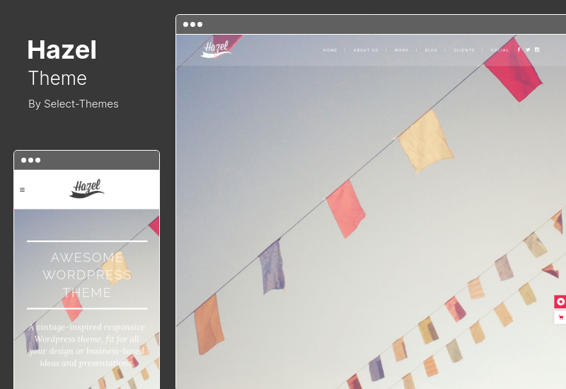 Tema Hazel - Tema creativo multiconcepto de WordPress