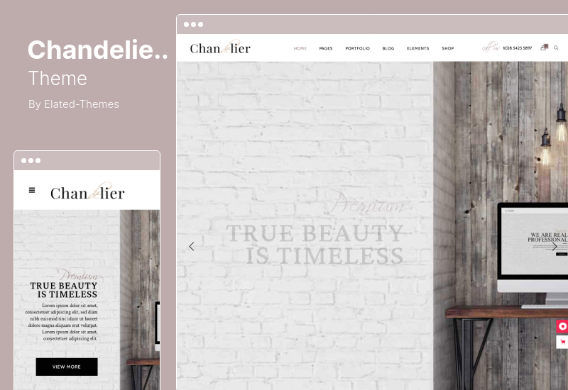 Chandelier Theme - Tema WordPress de lujo para marcas personalizadas