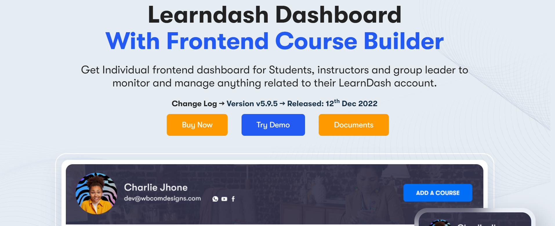 plug-in dashboard di learndash