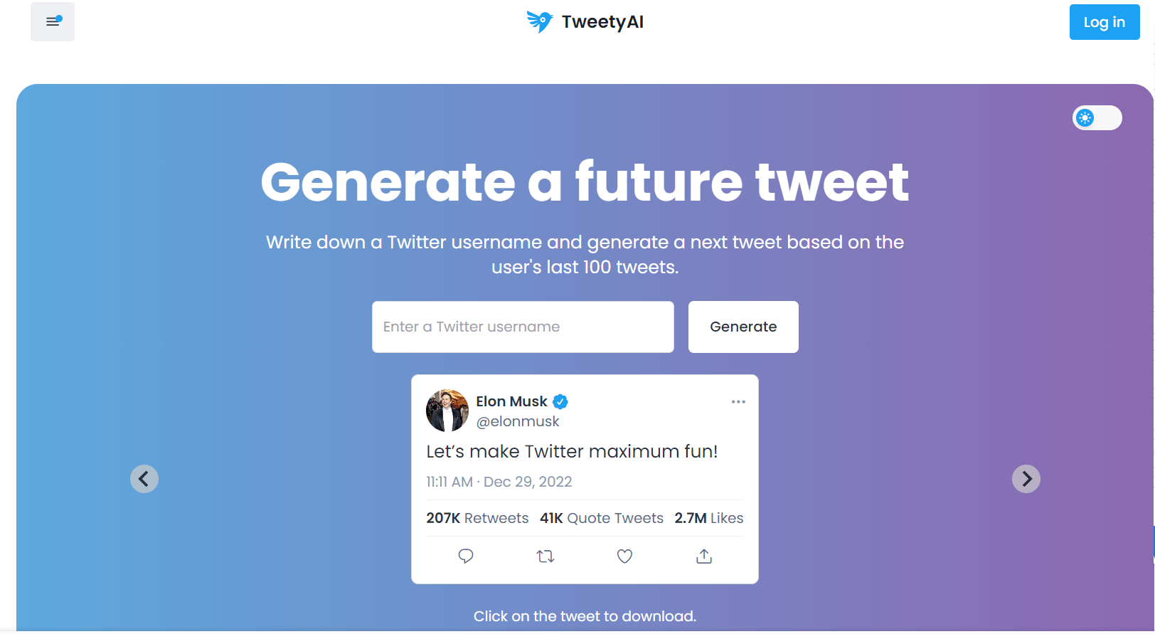 TweetyAI - ferramenta geradora de tweets