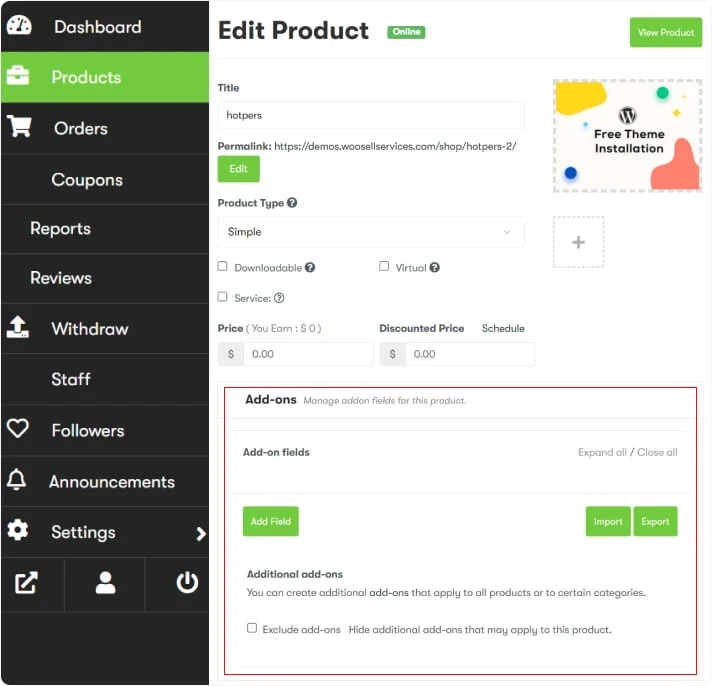 Tutorial de servicii Woo Sell