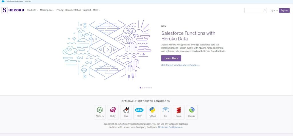 alojamiento de aplicaciones heroku laravel