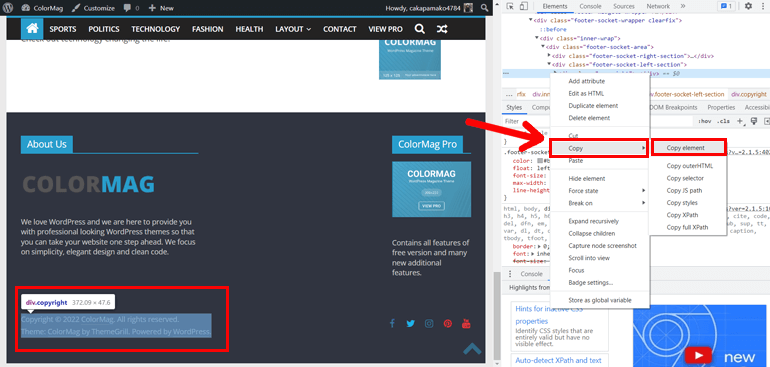 Skopiuj fragment kodu stopki