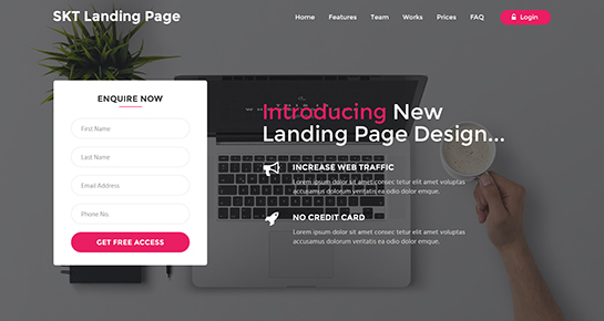 Landingpage WordPress-Theme