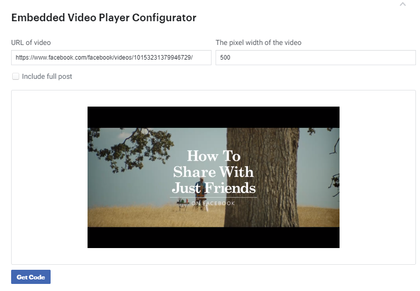 configurator de player video încorporat