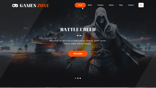 tema WordPress pengembang game