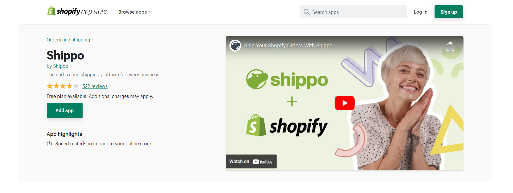 Shippo - aplicații de expediere Shopify