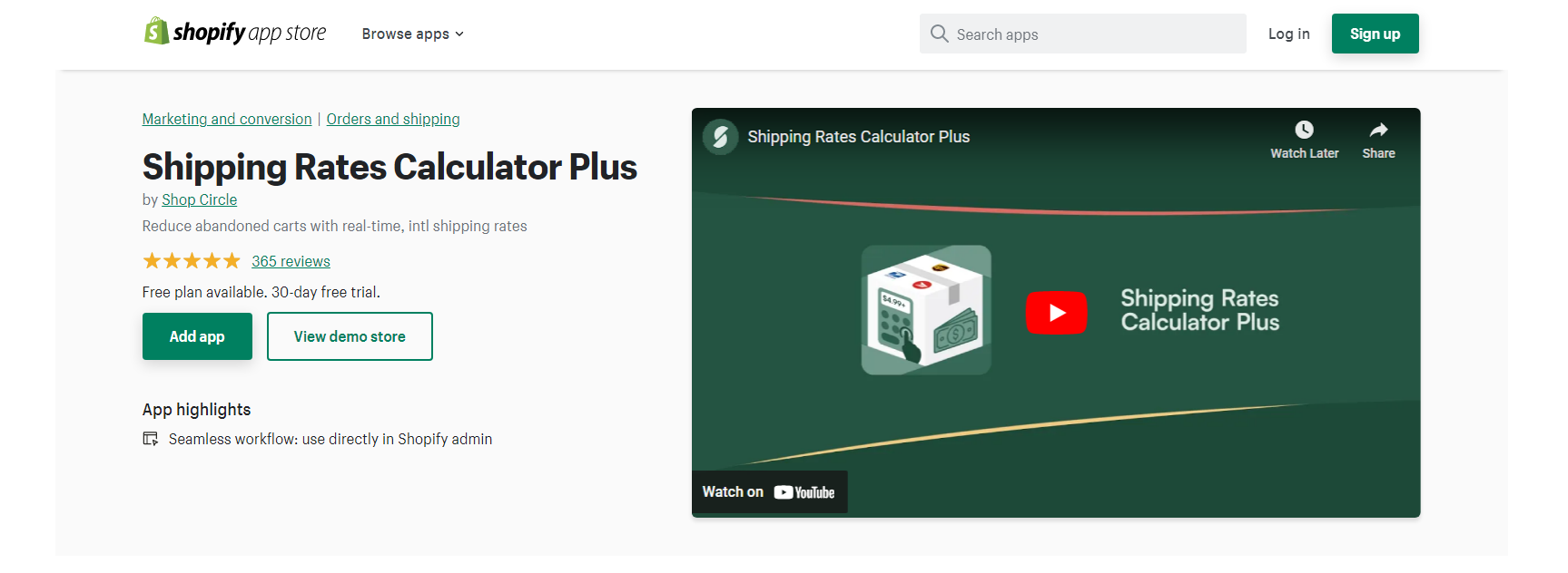 Shipping Rate Calculator Plus - แอปจัดส่งของ Shopify