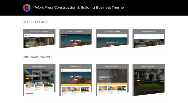 Bau-WordPress-Thema