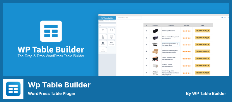 Wp Table Builder Plugin - WordPress-Tabellen-Plugin