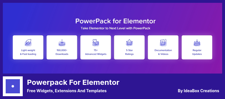 Powerpack für Elementor-Plugin - Kostenlose Widgets, Erweiterungen und Vorlagen