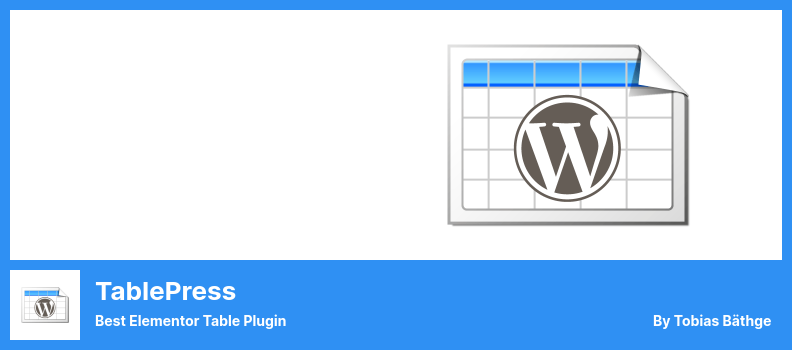 TablePress-Plugin - Bestes Elementor-Tabellen-Plugin