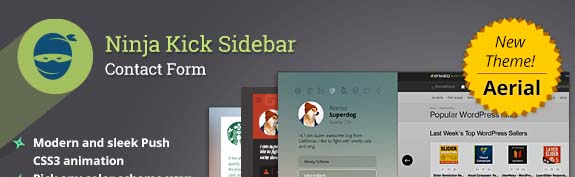 Ninja Kick SIdebar WordPress 플러그인.