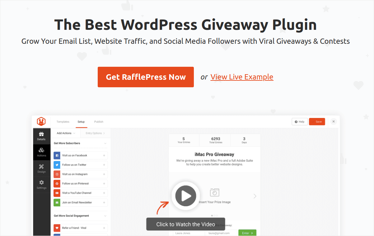 kostenloses WordPress Giveaway-Plugin