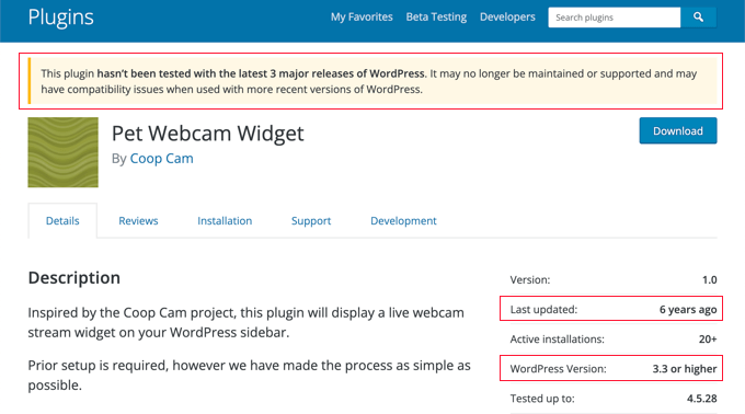 Verificando se um plugin do WordPress está desatualizado