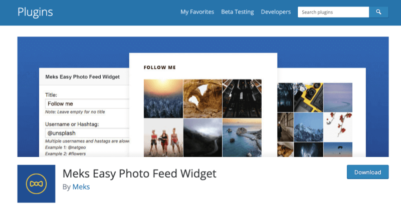 Meks-Easy-Instagram-Widget