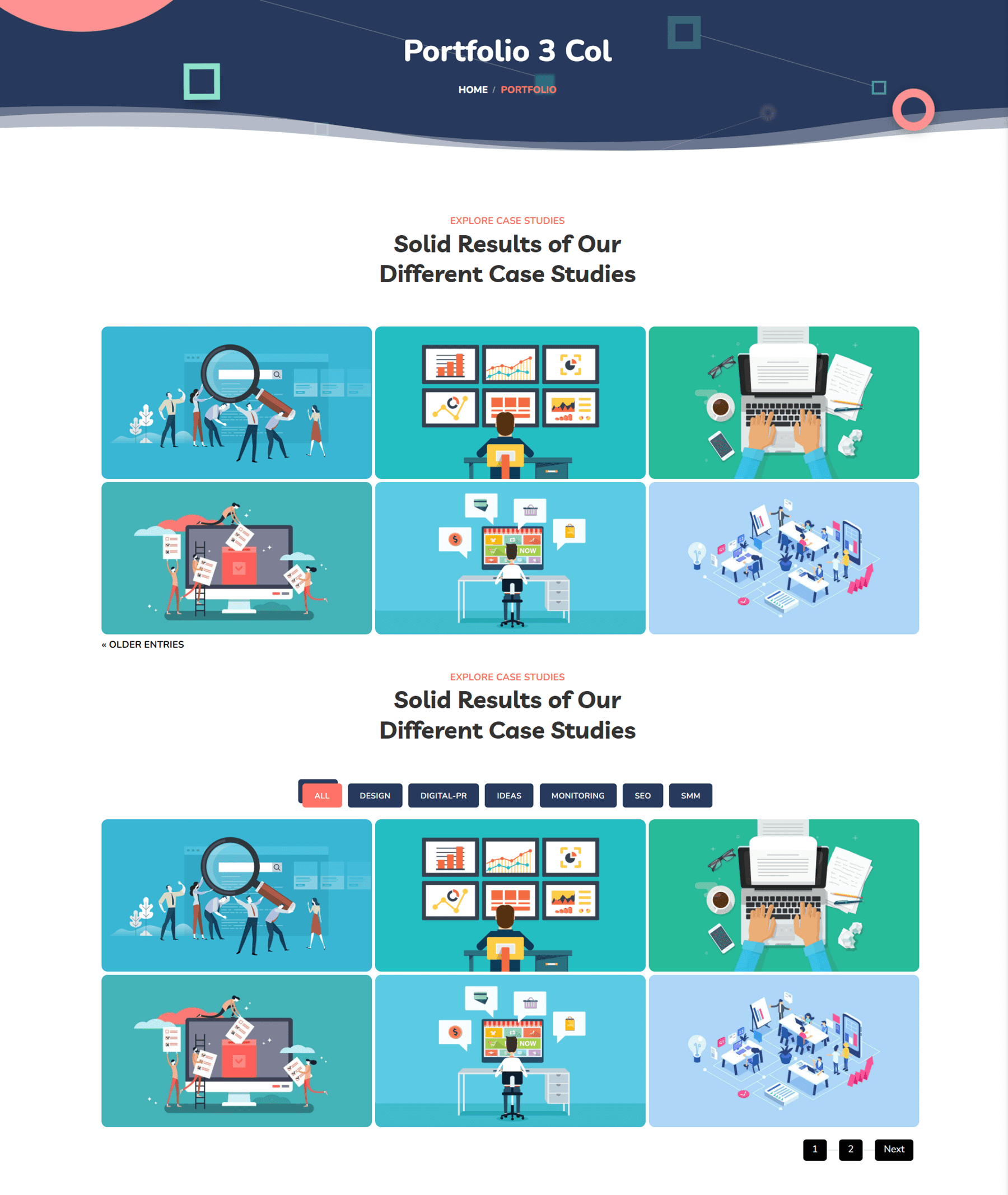 Divi SEO 에이전시 테마 Divi 차일드 테마 개요 포트폴리오 3