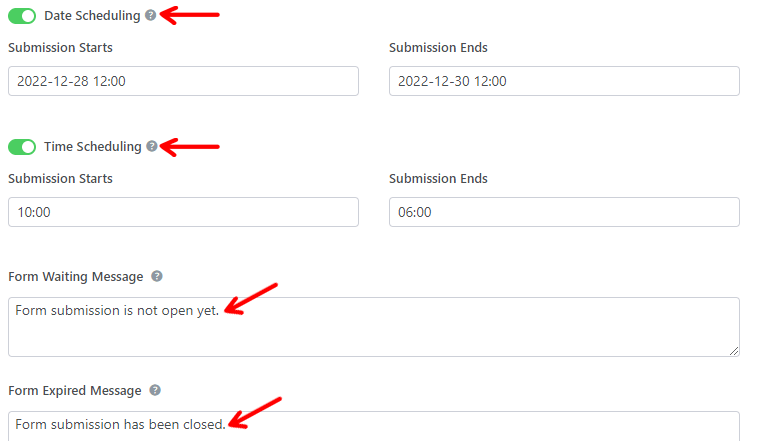 Programación de fecha y hora