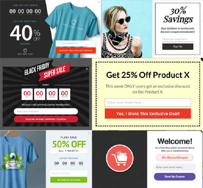 Popups de coupon Optinmonster