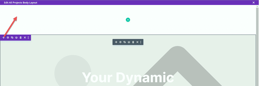 Portfólio de Correspondência Divi e Seção de Movimentação de Projetos