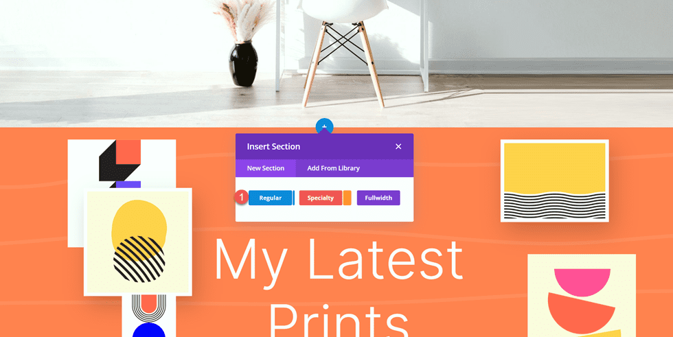 Divi Matching Portfolio และ Projects New Regular Section